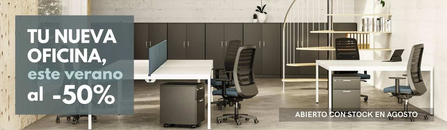 HASTA 50% DE DESCUENTO MUEBLES DE OFICINA EN STOCK